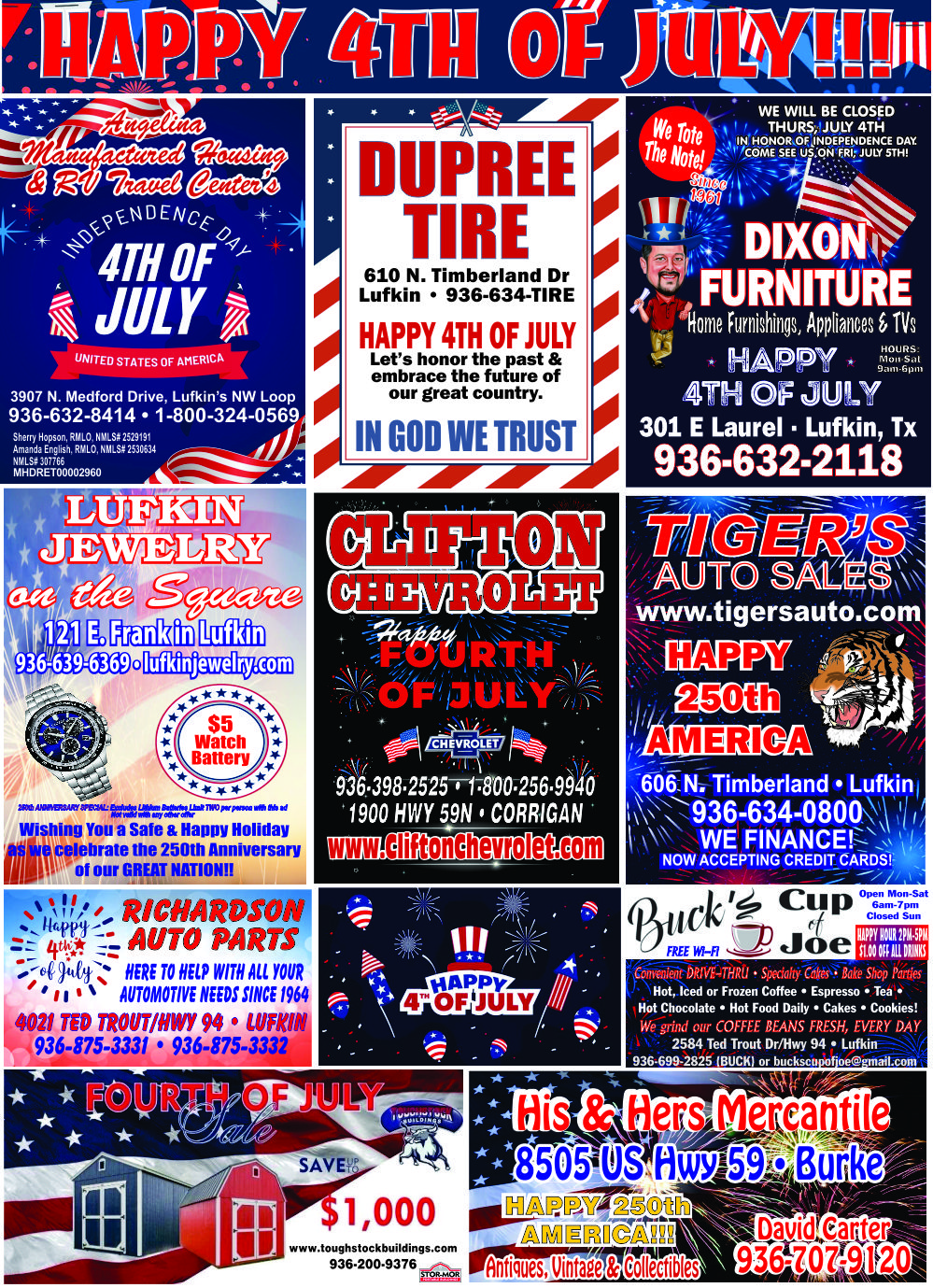4th of July Ad