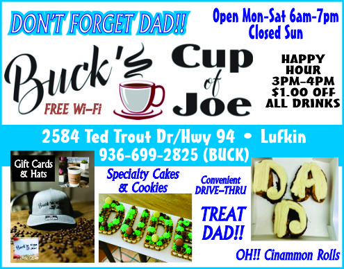 Buck's Cup Of Joe Ad