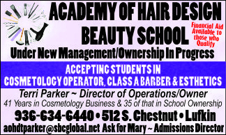 Academy of Hair Ad
