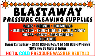 Blastaway Pressure Cleaning Supplies Ad