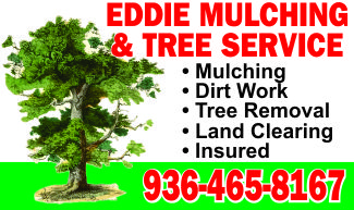 Eddie Mulching & Tree Services Ad