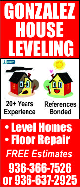 Gonzales House Leveling Ad