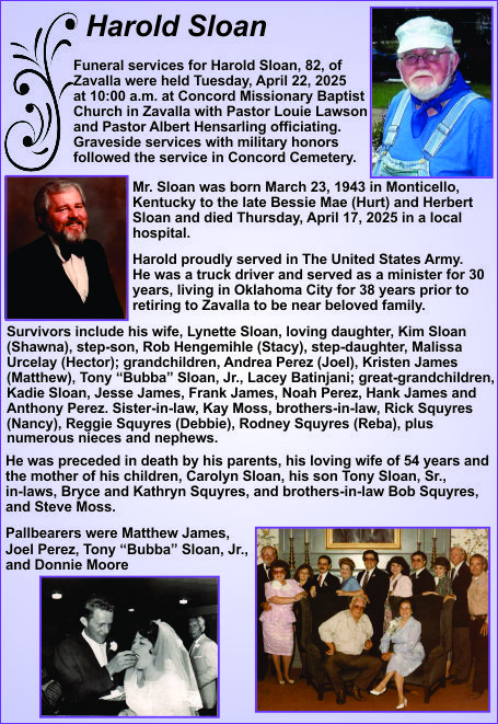 Harold Obituary Ad
