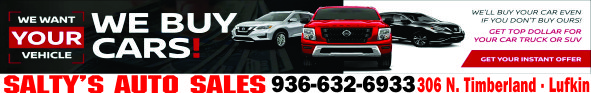 Salty's Auto Sales Banner